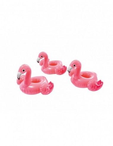 Set de 3 porte-verres flamant rose