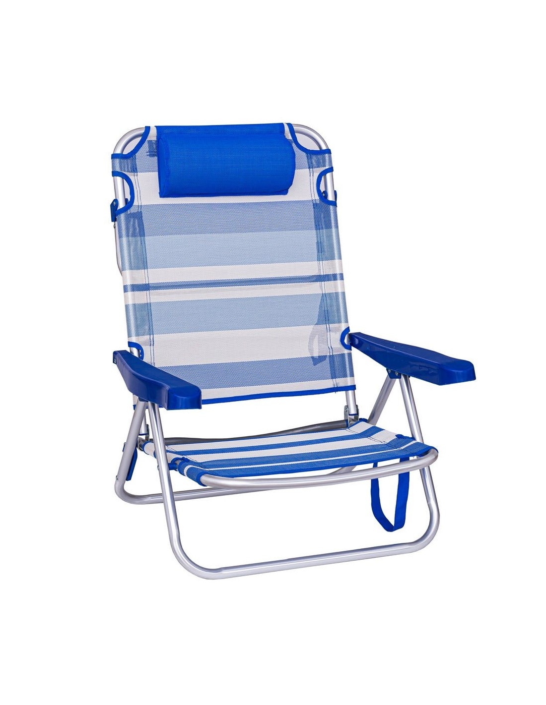 Chaise de plage basse multipositions