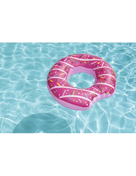Bouée plage piscine Donuts Fraise BestWay - 4
