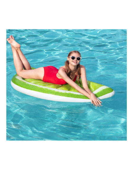 Produits Matériels Piscines - Matelas gonflable express vert anis - bouée