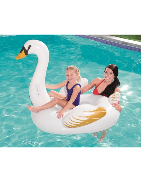 Bouée XXL chevauchable Cygne BestWay - 5